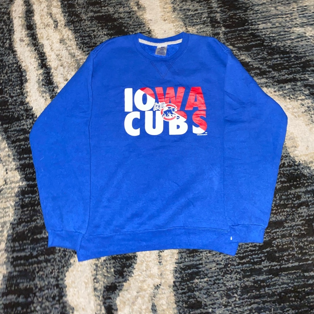 Russel athletics Iowa cubs crewneck hoodie